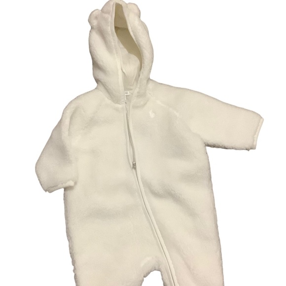 NEW with Tags Ralph Lauren Baby 9M  White Hooded Barn Bunting Jacket WinterCover - Picture 4 of 10
